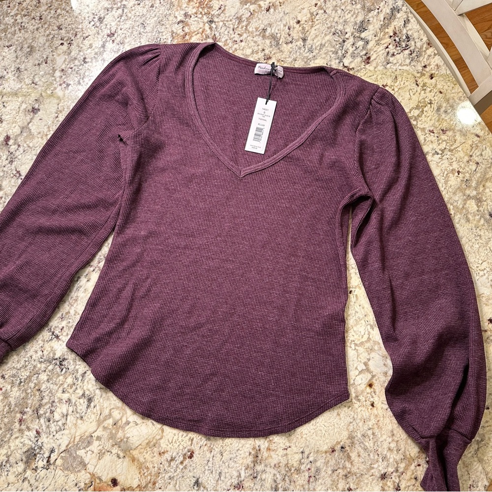 New with tags. Michael Stars cotton waffle top